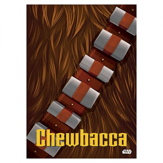 Star Wars kovový plakát Minimalist Chewbacca 32 x 45 cm - Kliknutím na obrázek zavřete