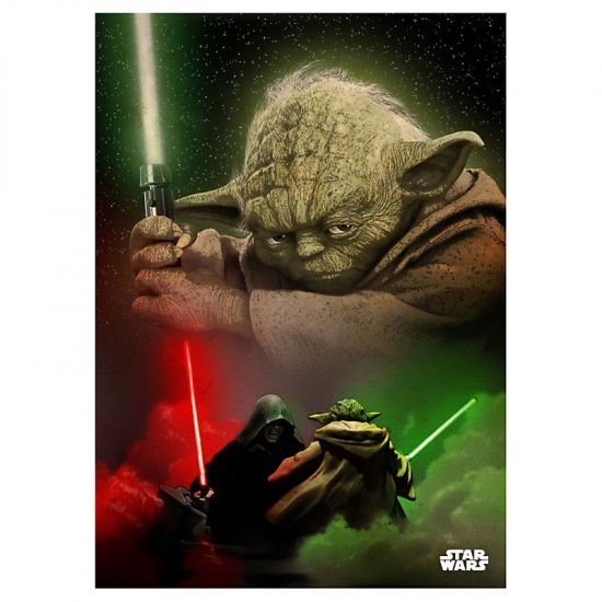 Star Wars kovový plakát Yoda 32 x 45 cm - Kliknutím na obrázek zavřete