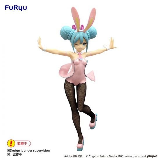 Hatsune Miku BiCute Bunnies PVC Socha Wink Pearl Pink Color Ver - Kliknutím na obrázek zavřete