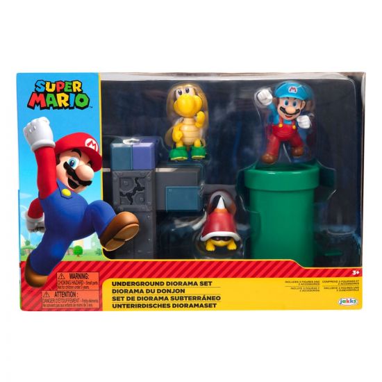 World of Nintendo Super Mario Diorama Set Underground - Kliknutím na obrázek zavřete