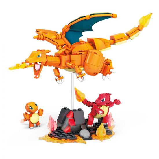 Pokémon Mega Construx Stavebnice Charmander Evolution Set - Kliknutím na obrázek zavřete