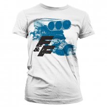 The Fate Of The Furious ladies t-shirt Engine white