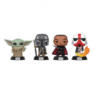 Star Wars POP! Movies Vinylová Figurka 4-Pack Mandalorian Holida