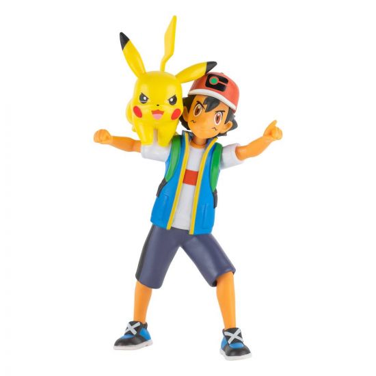 Pokémon Battle Feature Figures Ash & Pikachu 11 cm - Kliknutím na obrázek zavřete