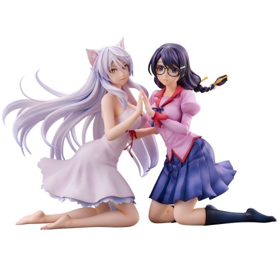 Nekomonogatari Monogatari Series PVC Statues Tsubasa Hanekawa Se - Kliknutím na obrázek zavřete