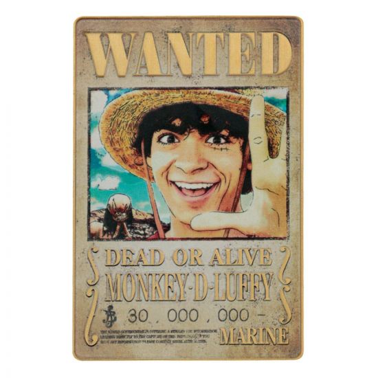 One Piece Ingot Luffy Wanted Poster Limited Edition - Kliknutím na obrázek zavřete