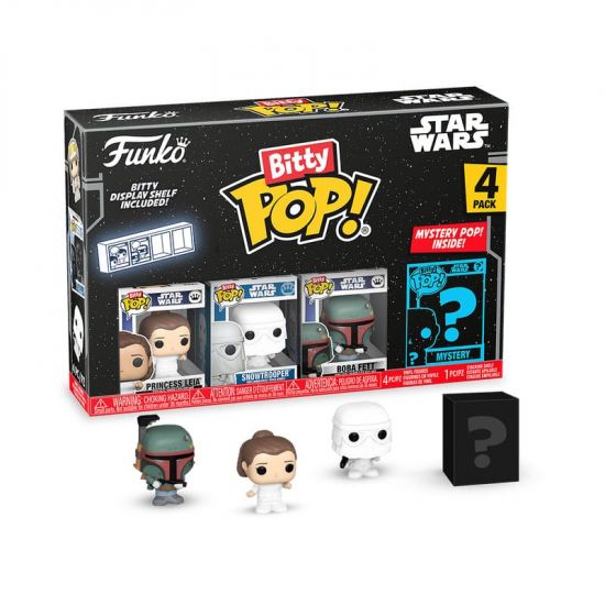 Star Wars Bitty POP! Vinylová Figurka 4-Pack Leia 2,5 cm - Kliknutím na obrázek zavřete