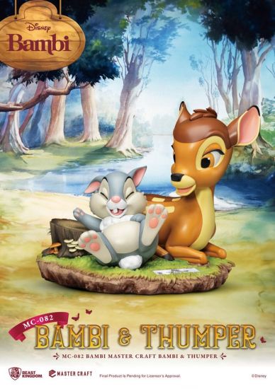 Disney Master Craft Socha Bambi & Thumper 26 cm - Kliknutím na obrázek zavřete
