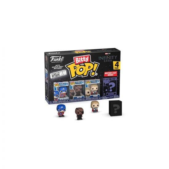 Marvel Bitty POP! Vinylová Figurka 4-Pack Captain America 2,5 cm - Kliknutím na obrázek zavřete