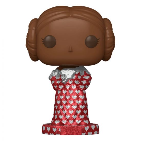 Star Wars Valentines POP! Vinylová Figurka Leia (Val Choc) 9 cm - Kliknutím na obrázek zavřete