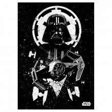 Star Wars kovový plakát Tie Advanced 32 x 45 cm