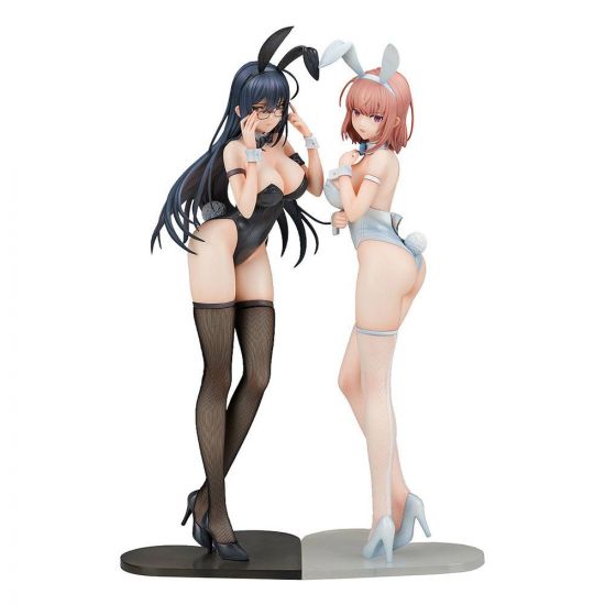 Ikomochi Original Character Statues 1/6 Black Bunny Aoi & White - Kliknutím na obrázek zavřete