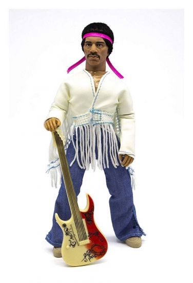 Jimi Hendrix Akční figurka Woodstock Flocked 20 cm - Kliknutím na obrázek zavřete