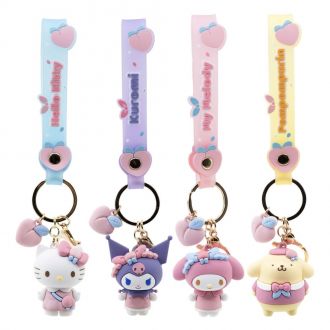 Sanrio Peach Series Přívěsek na klíče with Hand Strap Hello Kitt