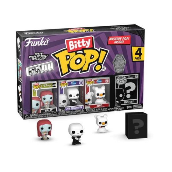 Nightmare Before Christmas Bitty POP! Vinylová Figurka 4-Pack Sa - Kliknutím na obrázek zavřete