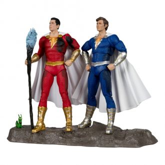 DC Multiverse Akční Figurky Pack of 2 Shazam (Battle Damage) &