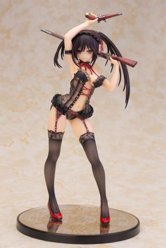 Date A Live Socha 1/7 Kurumi Tokisaki Lingerie Ver. Black 24 cm