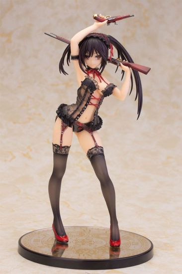 Date A Live Socha 1/7 Kurumi Tokisaki Lingerie Ver. Black 24 cm - Kliknutím na obrázek zavřete