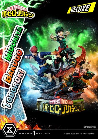 My Hero Academia: Deluxe Midoriya with Bakugo and Todoroki 1:4 S - Kliknutím na obrázek zavřete