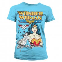 Wonder Woman ladies t-shirt Posing light blue