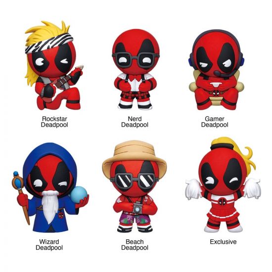 Marvel 3D magnety Deadpool Classic Series 1 Display (12) - Kliknutím na obrázek zavřete