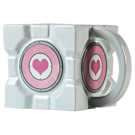 Portal 2 keramický hrnek Companion Cube - Kliknutím na obrázek zavřete