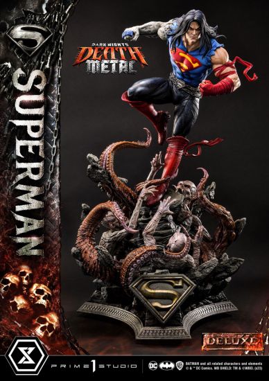 Dark Nights: Death Metal Socha 1/3 Death Metal Superman Deluxe - Kliknutím na obrázek zavřete