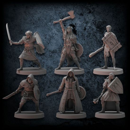 Dark Souls The Board Miniatures Unkindled Heroes Pack 2 - Kliknutím na obrázek zavřete