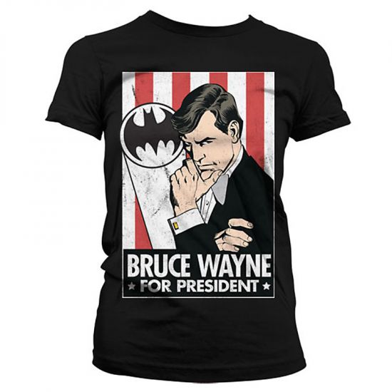 Dámské tričko Batman Bruce Wayne For President - Kliknutím na obrázek zavřete