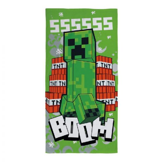 Minecraft ručník Creeper Boom 70 x 140 cm - Kliknutím na obrázek zavřete