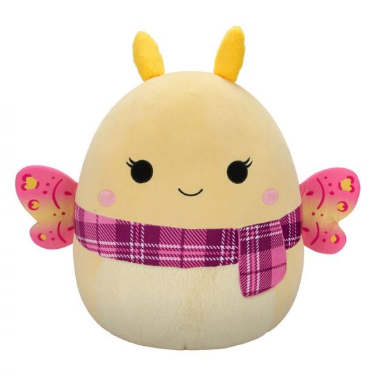 Squishmallows Plyšák Yellow Moth with Pink Plaid šála Mir - Kliknutím na obrázek zavřete