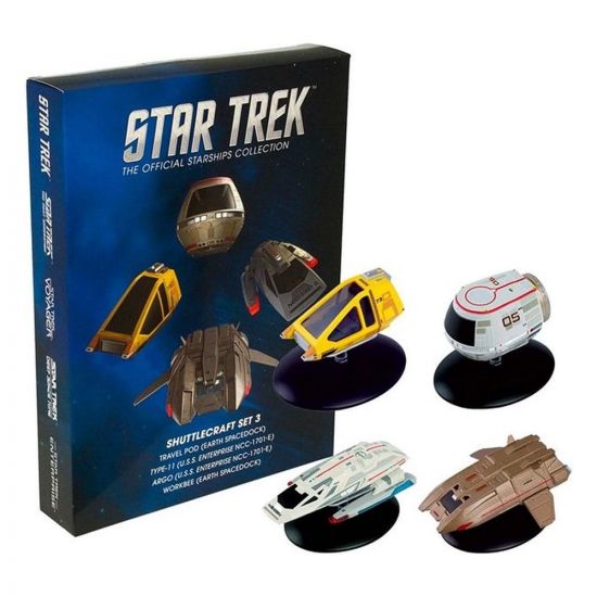 Star Trek Starship Diecast Mini Replicas Shuttle Set 3 - Kliknutím na obrázek zavřete