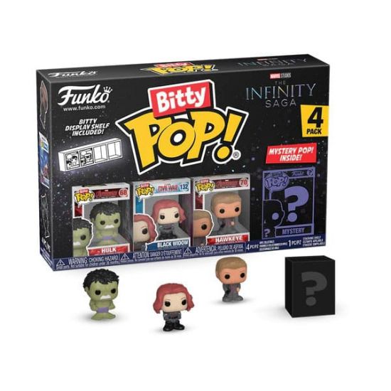 Marvel Bitty POP! Vinylová Figurka 4-Pack Hulk 2,5 cm - Kliknutím na obrázek zavřete