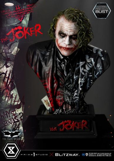 The Dark Knight Premium Bust The Joker 26 cm - Kliknutím na obrázek zavřete