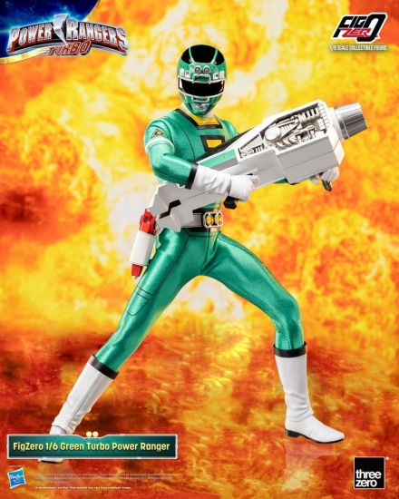 Power Rangers Turbo FigZero Akční figurka 1/6 Green Turbo Power - Kliknutím na obrázek zavřete