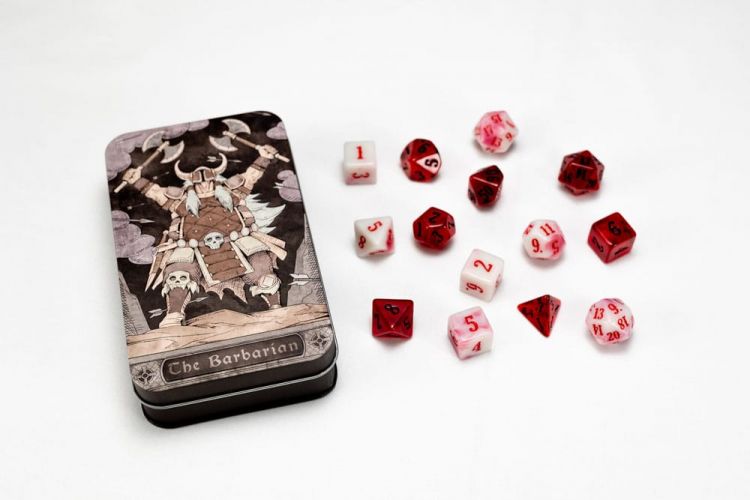 Character Class Classic RPG Dice Set Barbarian (13) - Kliknutím na obrázek zavřete