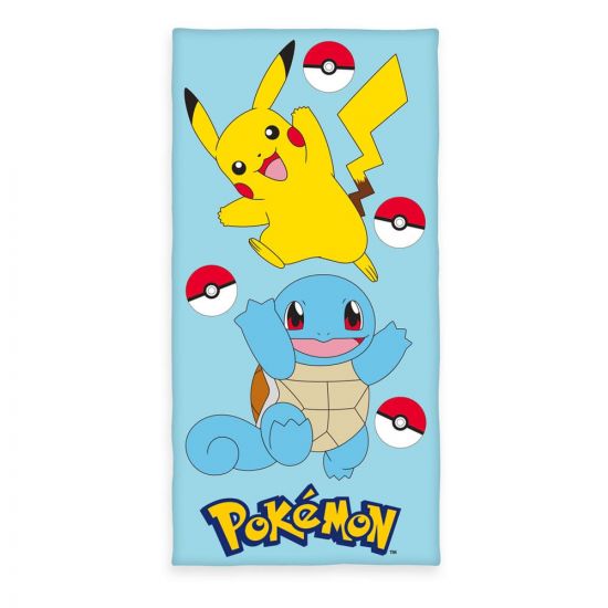 Pokemon Velour Pikachu & Squirtle 75 x 150 cm - Kliknutím na obrázek zavřete