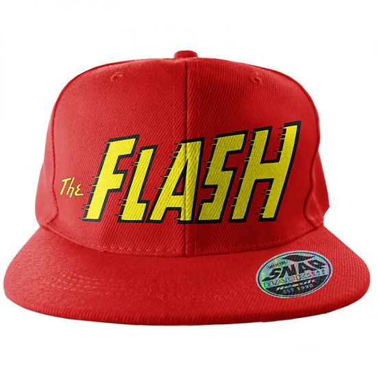 Snapback kšiltovka The Flash Text Logo - Kliknutím na obrázek zavřete