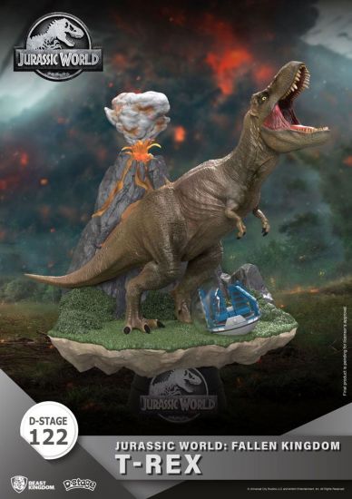 Jurassic World: Fallen Kingdom D-Stage PVC Diorama T-Rex 13 cm - Kliknutím na obrázek zavřete