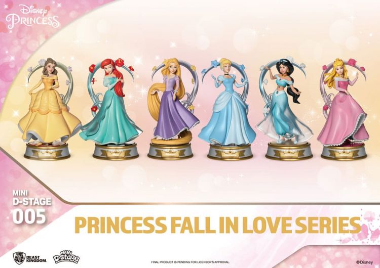 Disney Mini Diorama Stage Statues Princess Fall In Love Series 1 - Kliknutím na obrázek zavřete