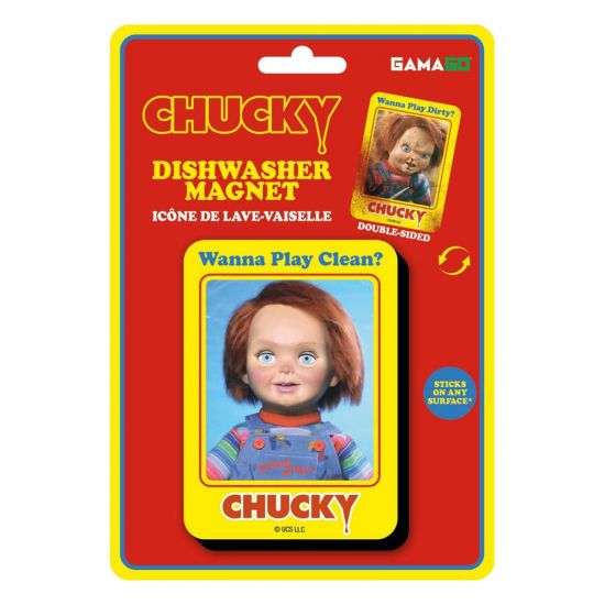 Child's Play: Chucky Clean Dirty Dishwasher Magnet - Kliknutím na obrázek zavřete