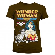 Wonder Woman ladies t-shirt Posing Brown
