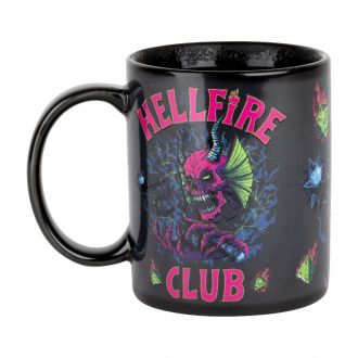 Stranger Things hrnek s měnícím potiskem Hellfire Club 320 ml