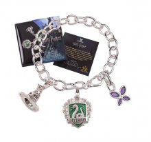 Harry Potter náramek Lumos Zmijozel (silver plated)