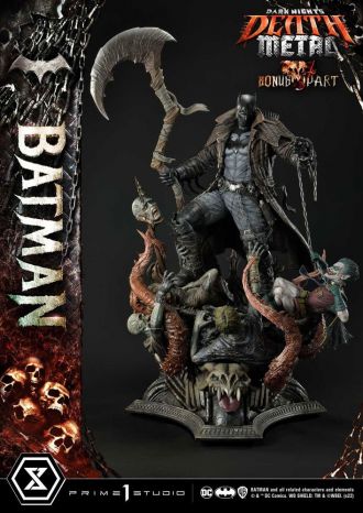 Dark Knights: Metal Socha 1/3 Death Metal Batman Deluxe Bonus V