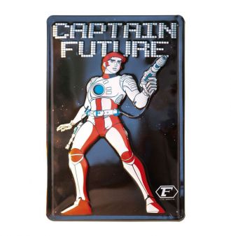 Captain Future kovová tabulka 20 x 30 cm