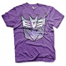 Fialové pánské tričko Transformers Decepticon Shield velikost M