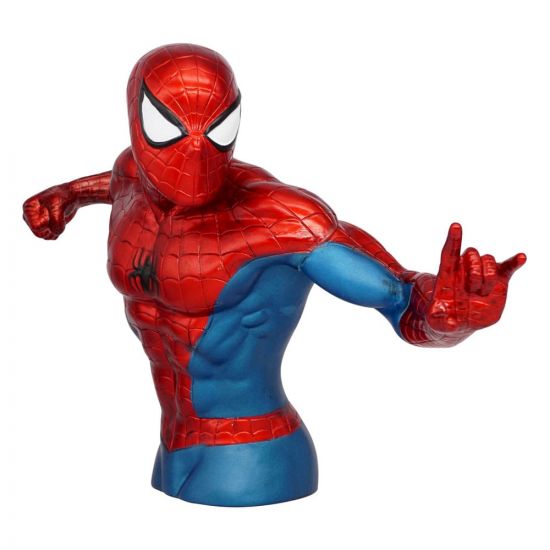 Marvel Figural Bank Spider-Man (Metallic Version) 20 cm - Kliknutím na obrázek zavřete