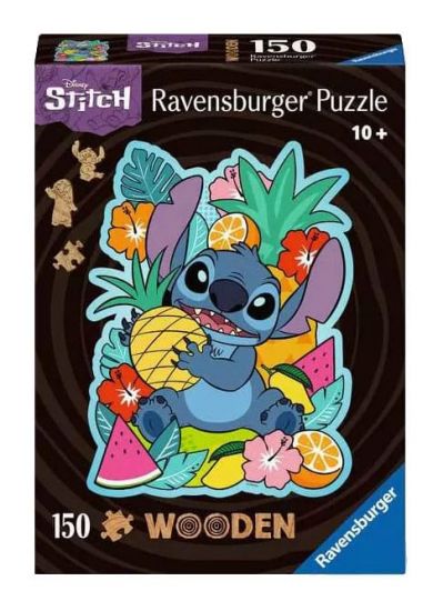 Disney WOODEN skládací puzzle Stitch (150 pieces) - Kliknutím na obrázek zavřete