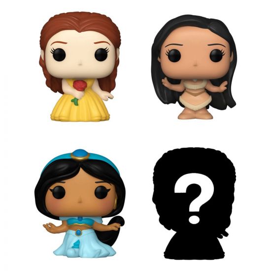 Disney Princesses Bitty POP! Vinylová Figurka 4-Pack Belle 2,5 c - Kliknutím na obrázek zavřete